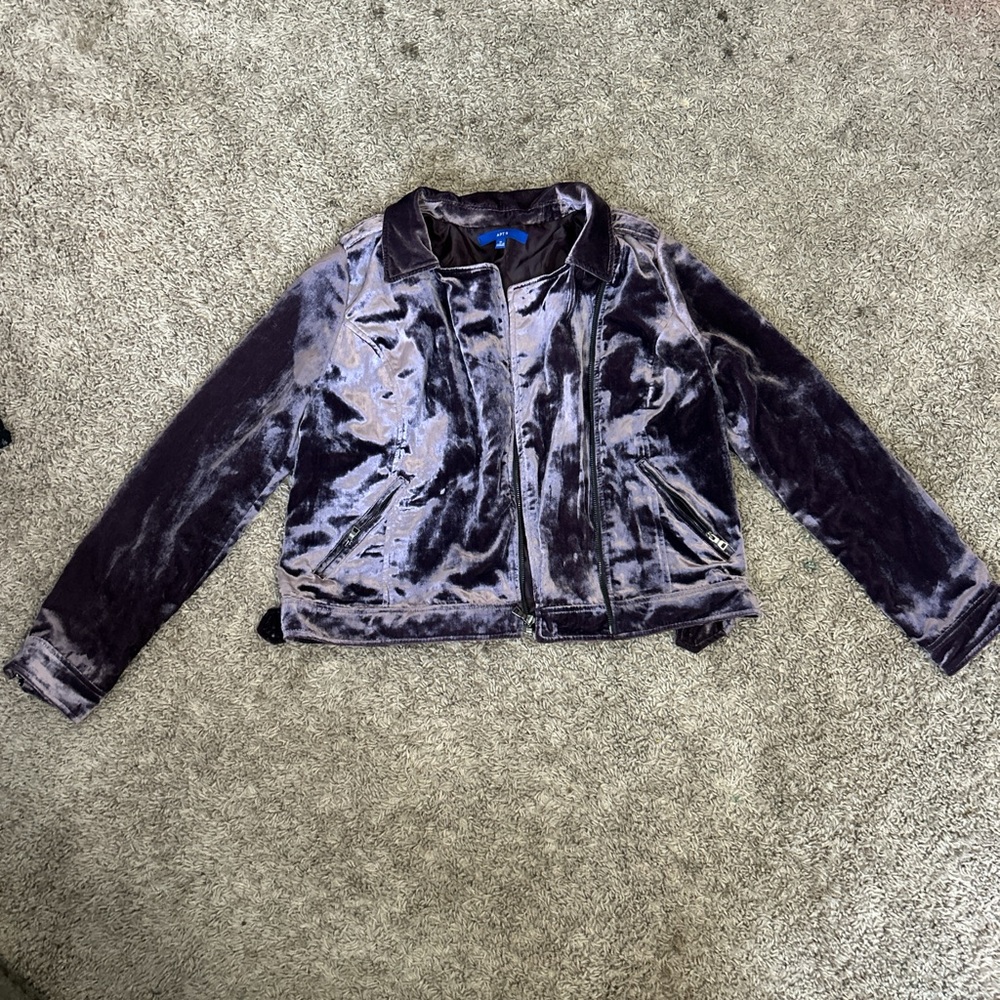 Apt. 9 Kids Velvet Jacket in Deep Purple